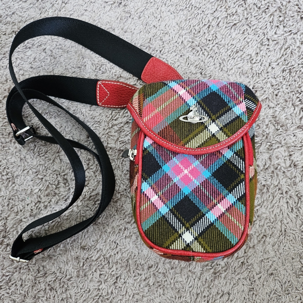 Vintage Vivienne Westwood Red and Black Crossbody Waist Belt Bag